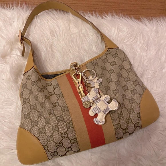 Rare vintage gucci monogram jackie hand bag - Picture 3 of 15